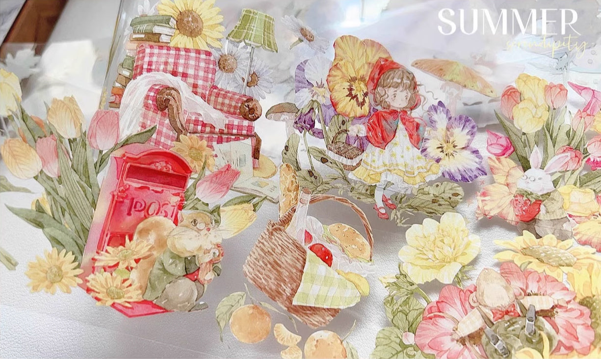 Hakiso Studio Masking Tape: Forest Stamps Album
