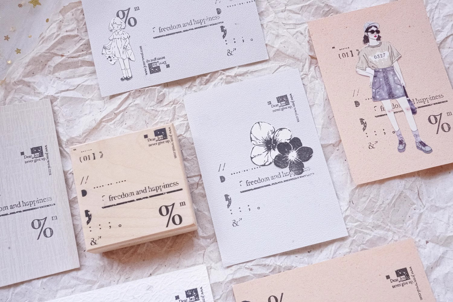 Jennyuanzi Stamp: Mottled Frame