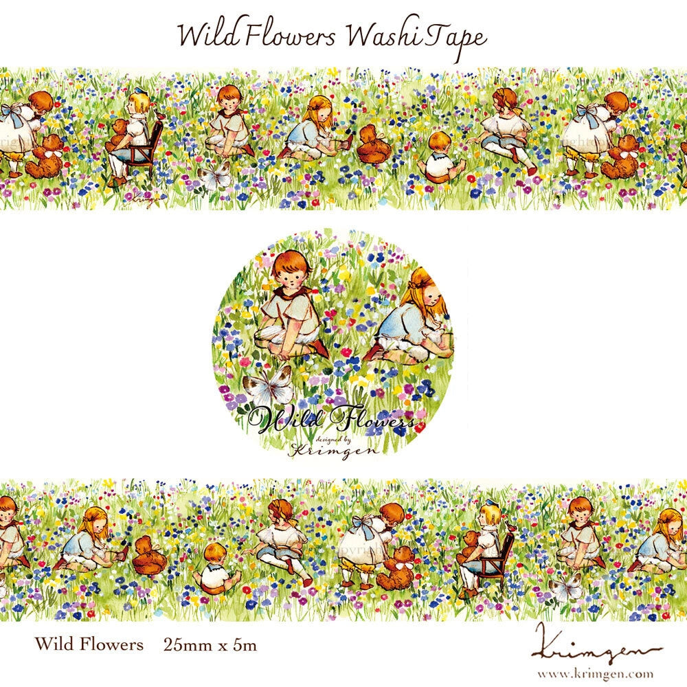 Krimgen Washi Tape: Wild Flowers