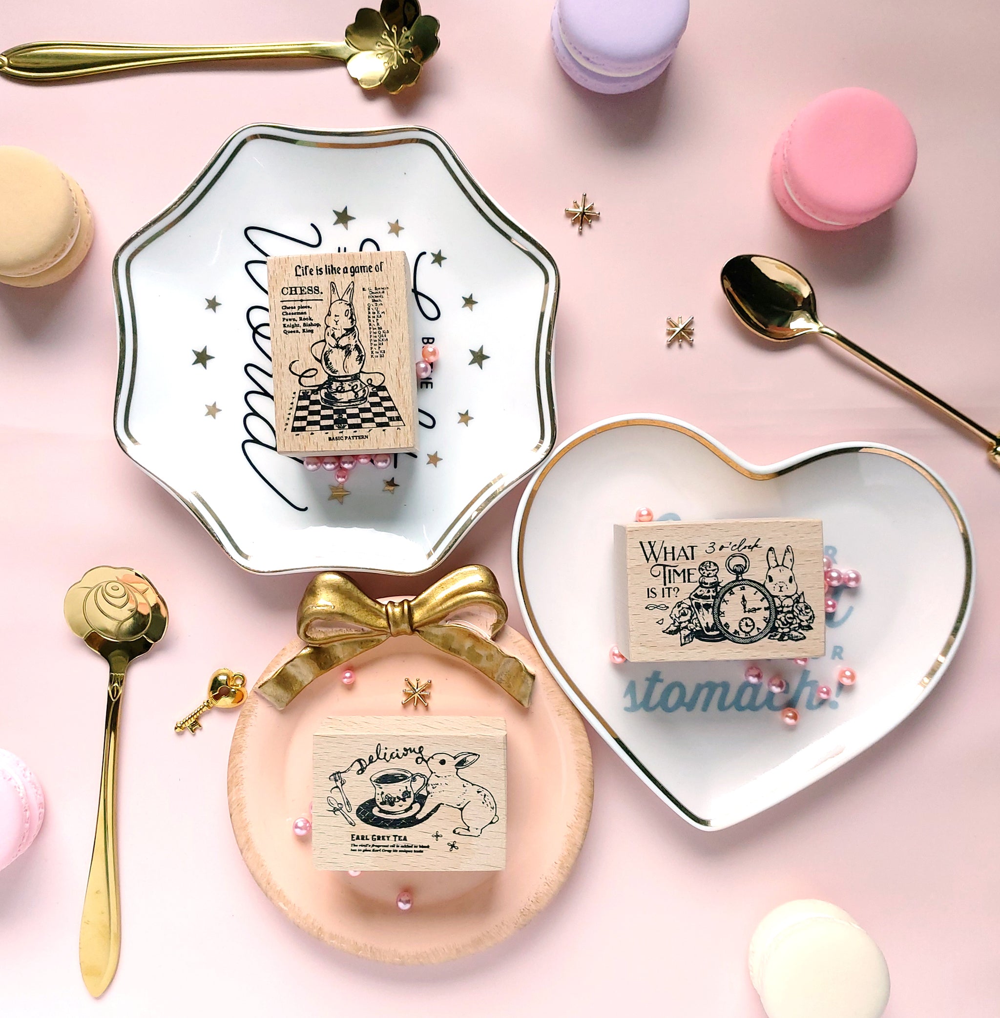 Kumayankee Stamp: Bunny in Wonderland