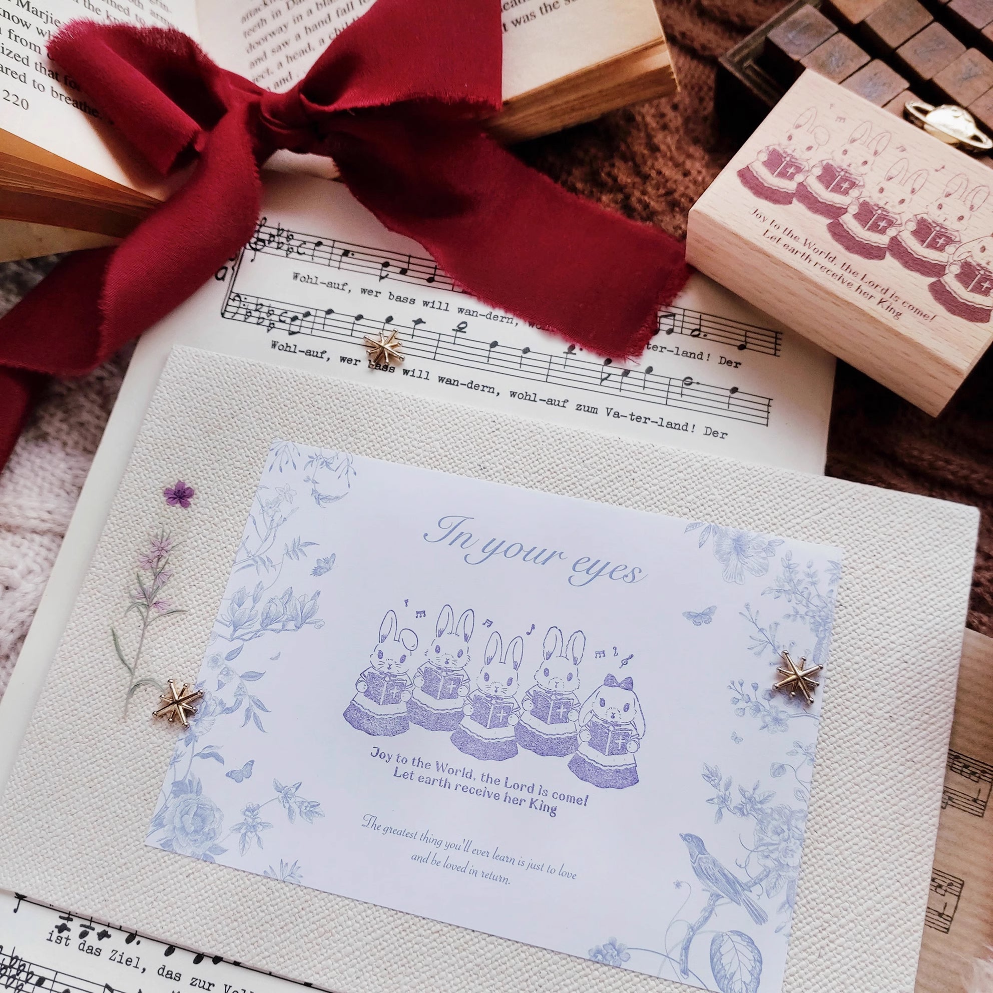 Kumayankee Stamp: Bunny Christmas