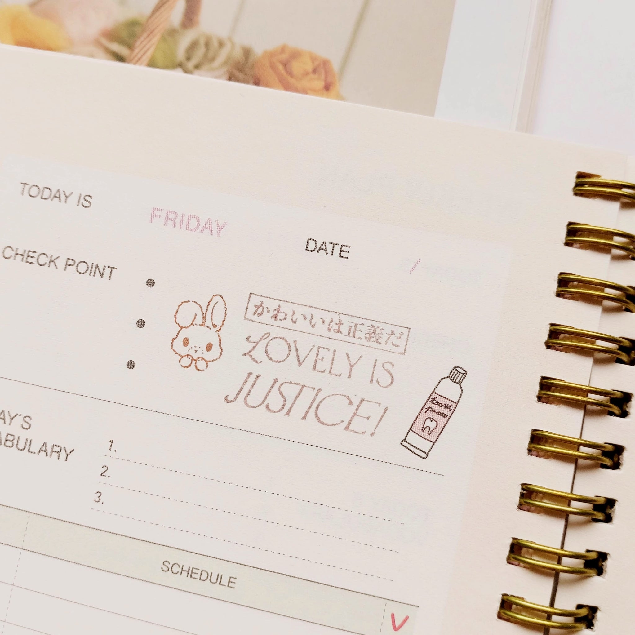 Kumayankee Stamp: Sewing Bunny