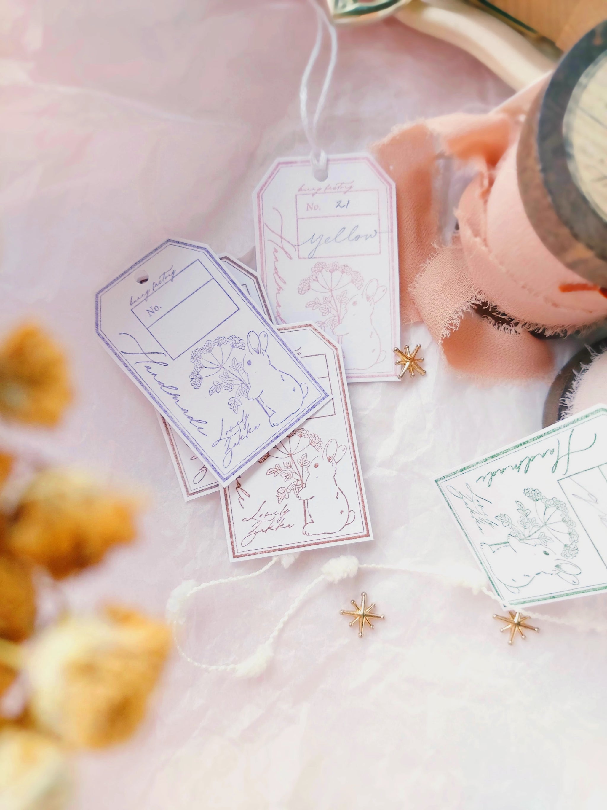 Kumayankee Stamp: Sewing Bunny