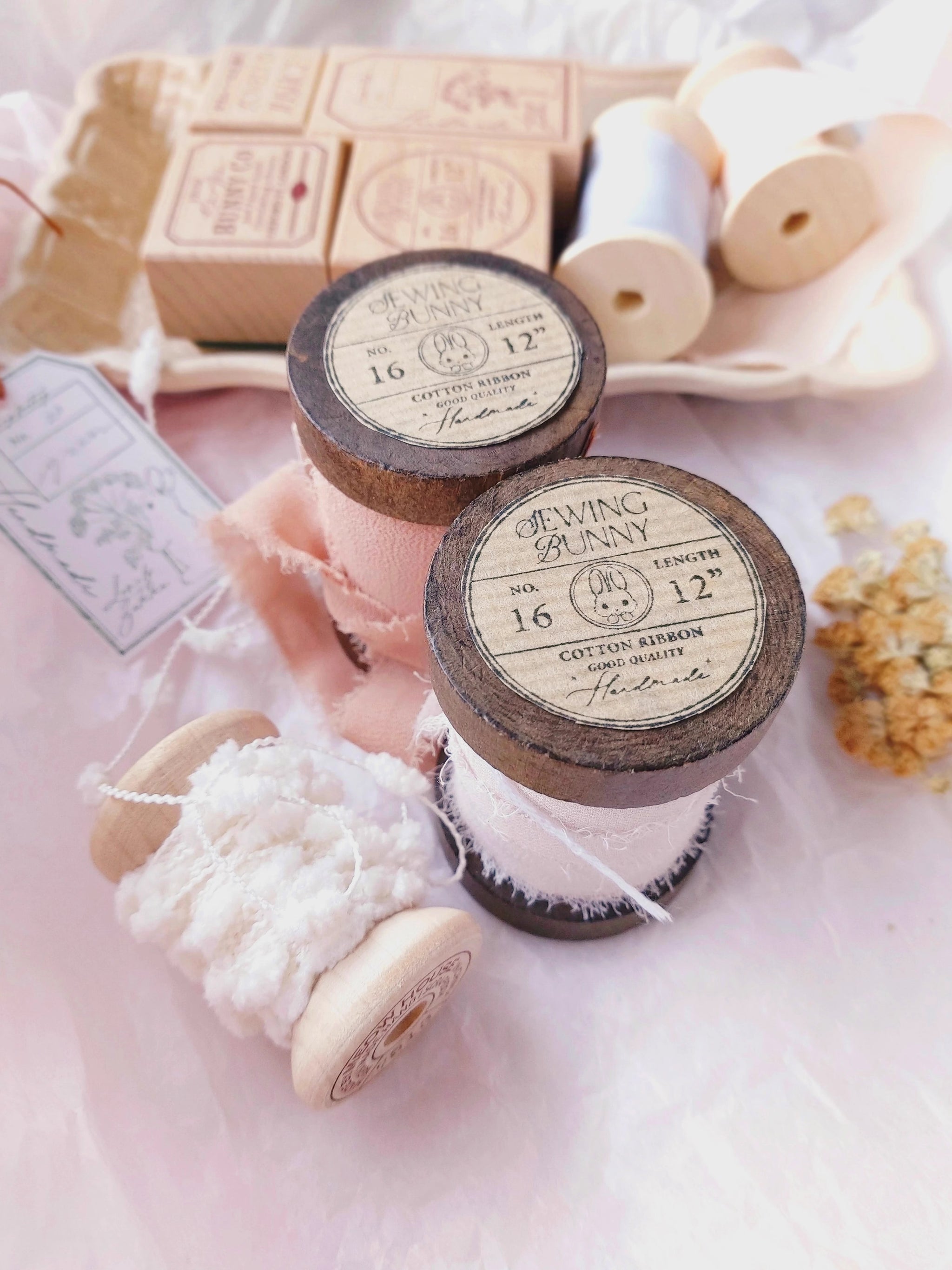 Kumayankee Stamp: Sewing Bunny