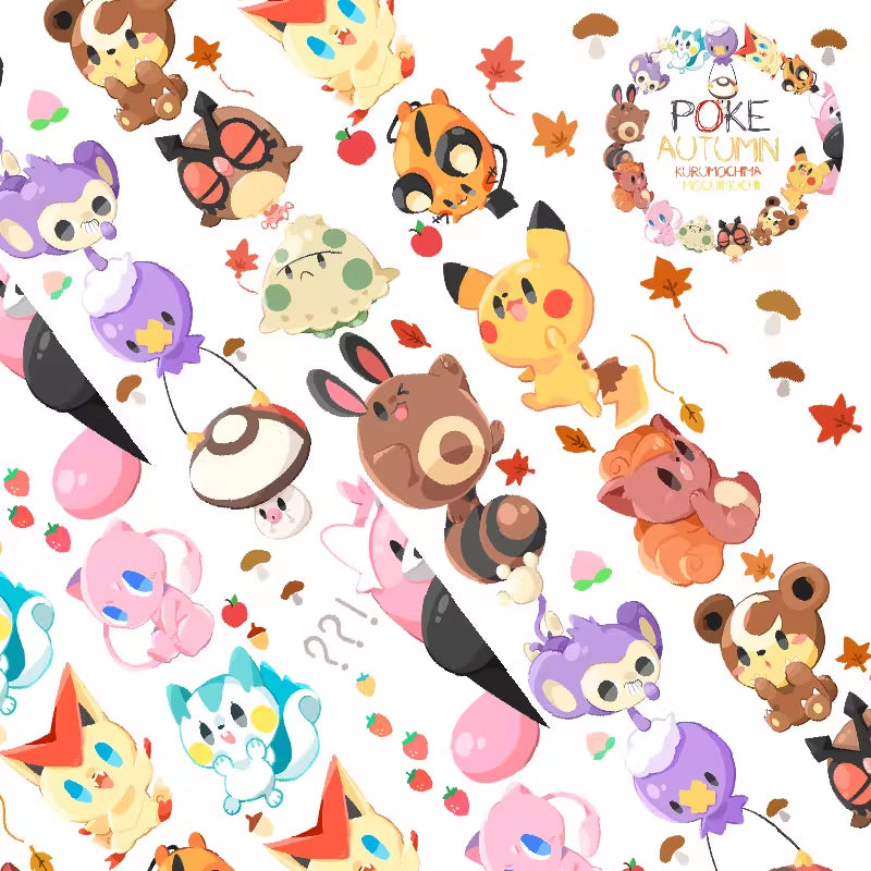 Kuromochi: Fan Illustration Washi Tapes