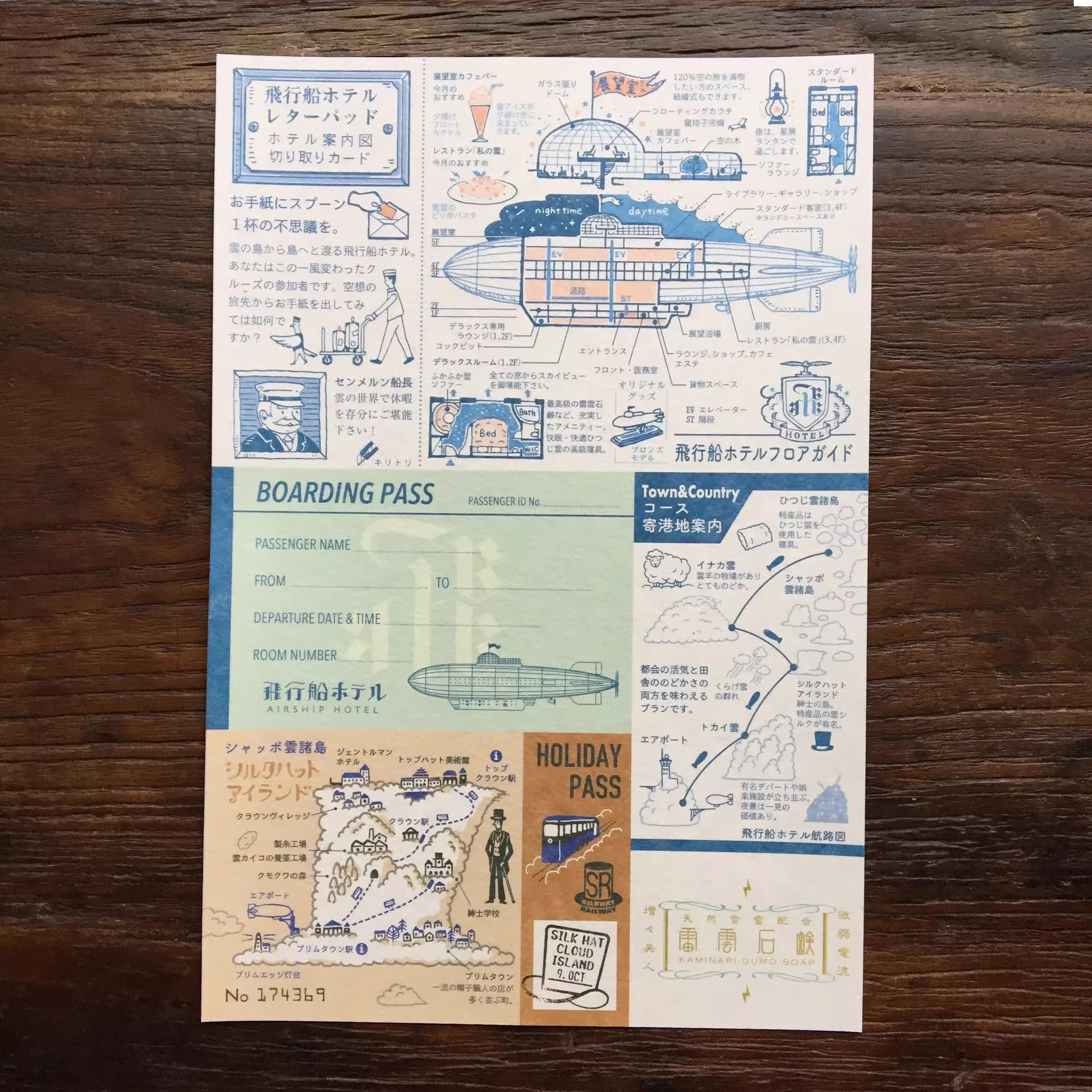 Kyupodo Letter Pad: Airship Hotel