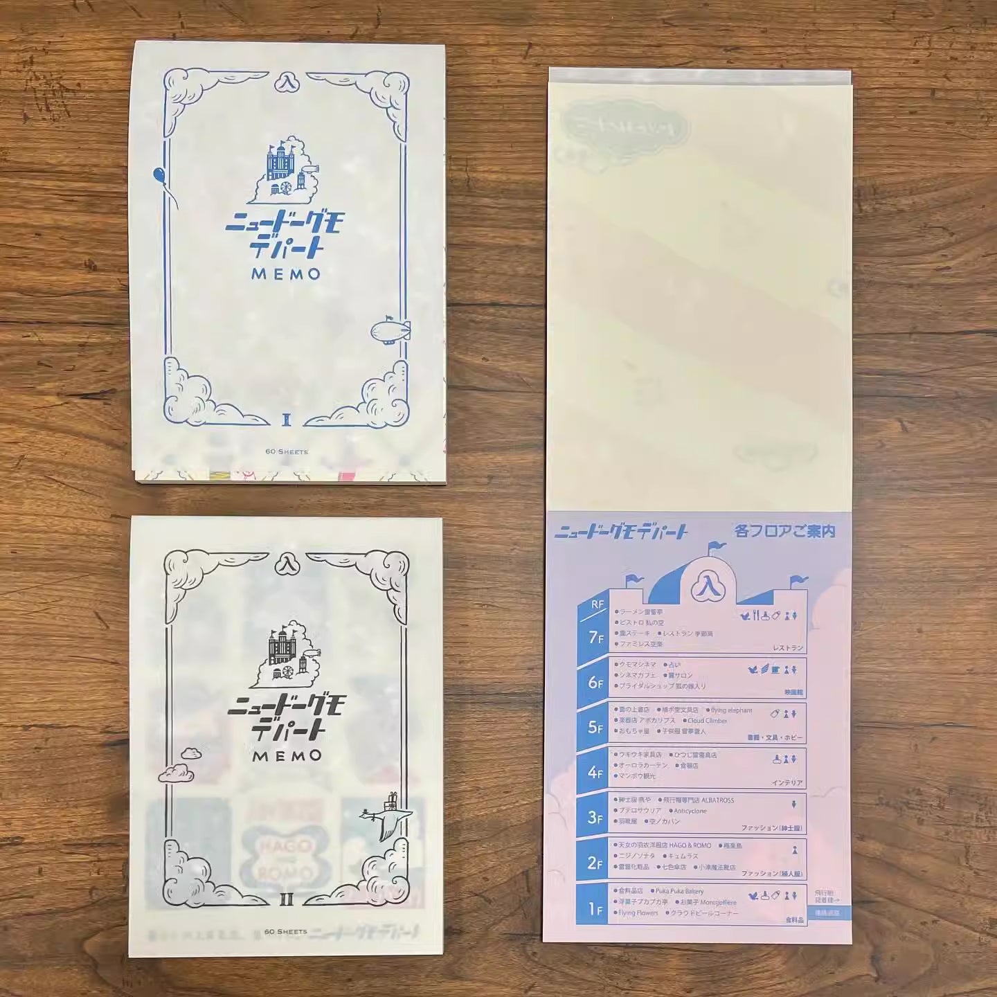 Kyupodo Memo Paper: Department Store Above the Clouds