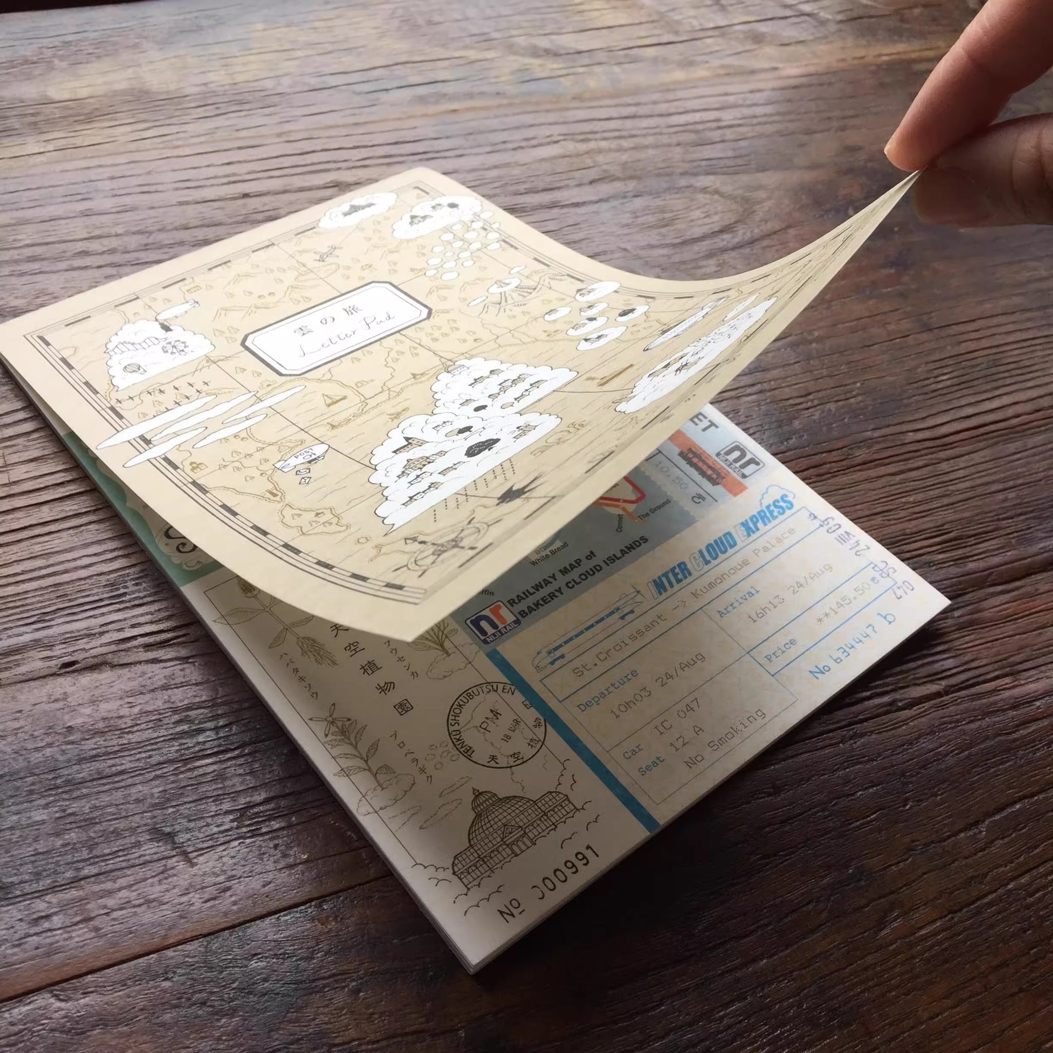 Kyupodo Letter Pad: Voyage Through the Sky