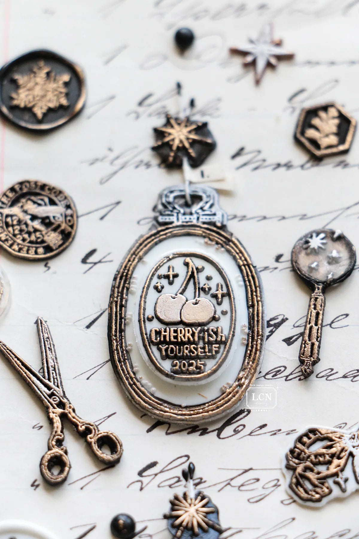 LCN Design Studio: Cherry-ish Yourself Wax Seal Stamp