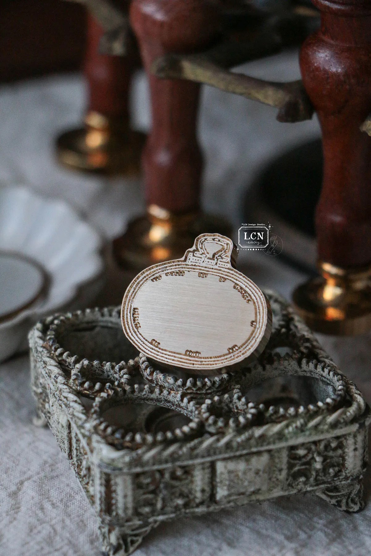 LCN Design Studio: Embroidery Hoop Wax Seal Stamp