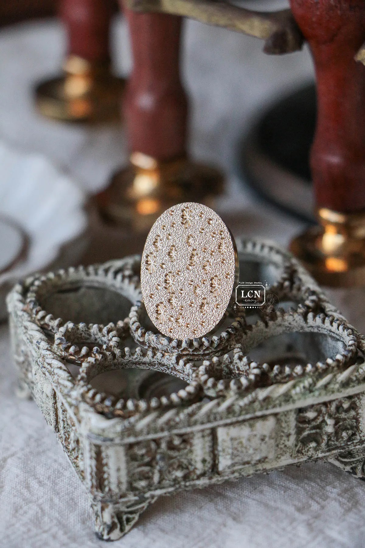 LCN Design Studio: Oval Star Wax Seal Stamp
