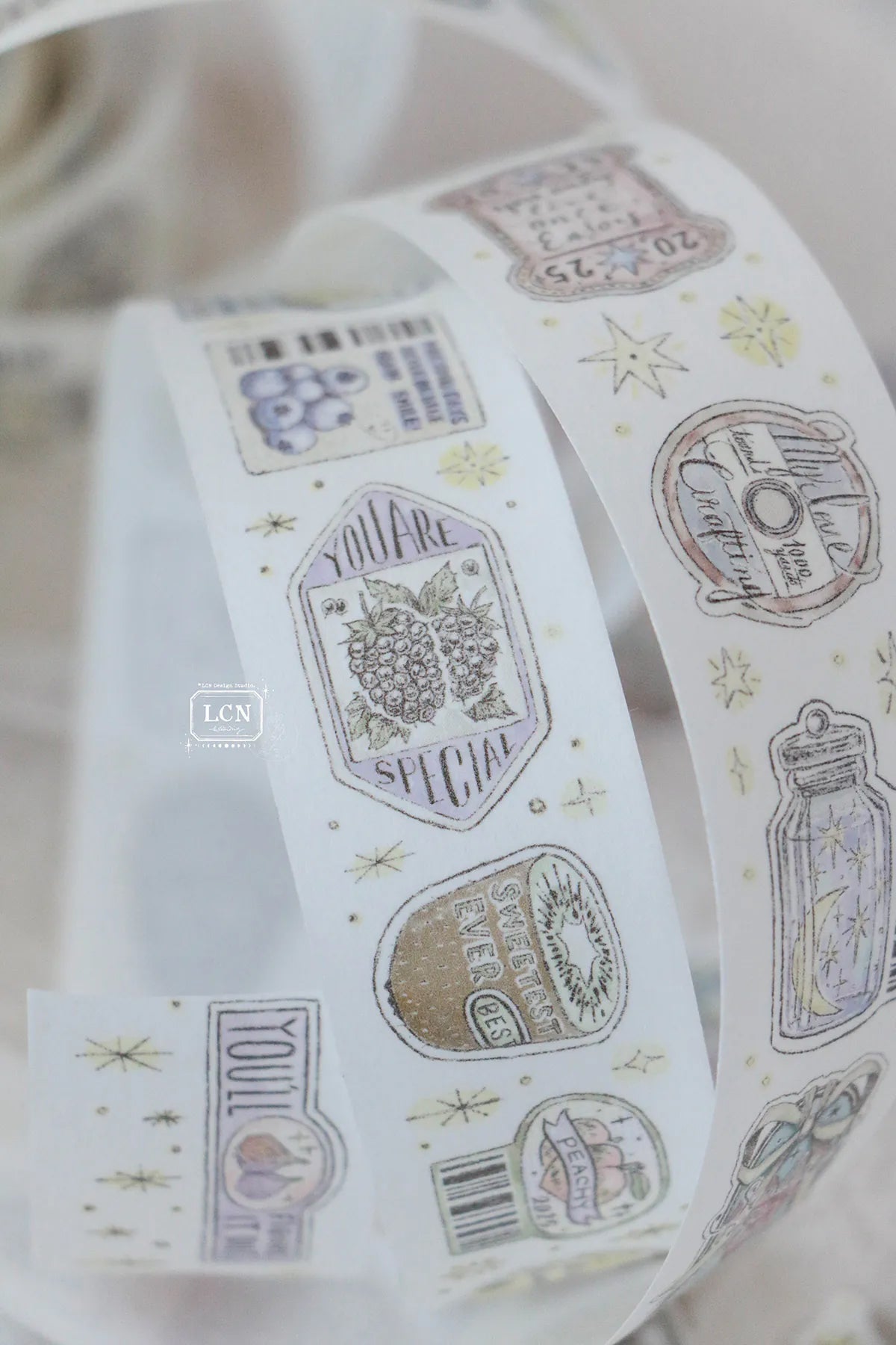 LCN Design Studio: Sticker Club Life Masking Tape