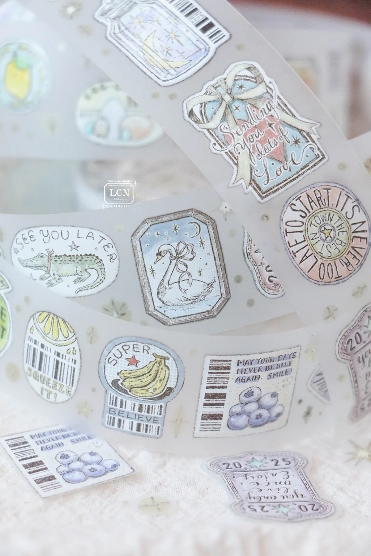 LCN Design Studio: Sticker Club Life Masking Tape