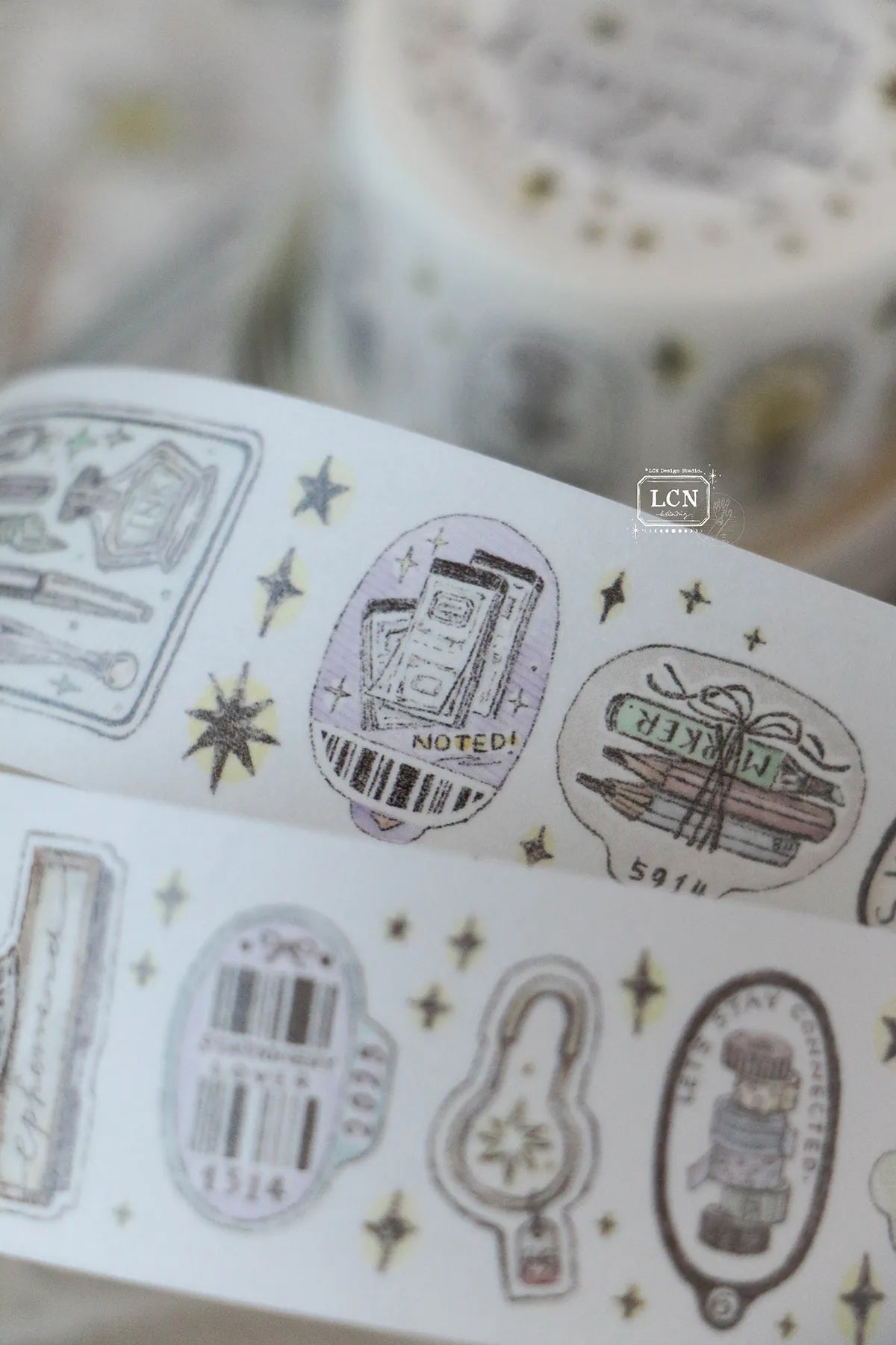LCN Design Studio: Sticker Club Stationery Masking Tape