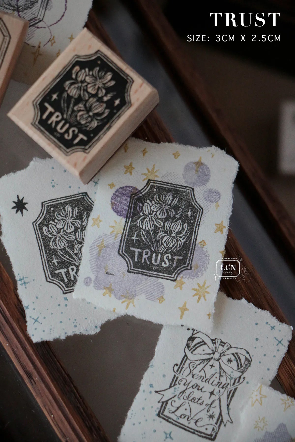 LCN Design Studio: Love, Hope, Trust, Grace Stamp