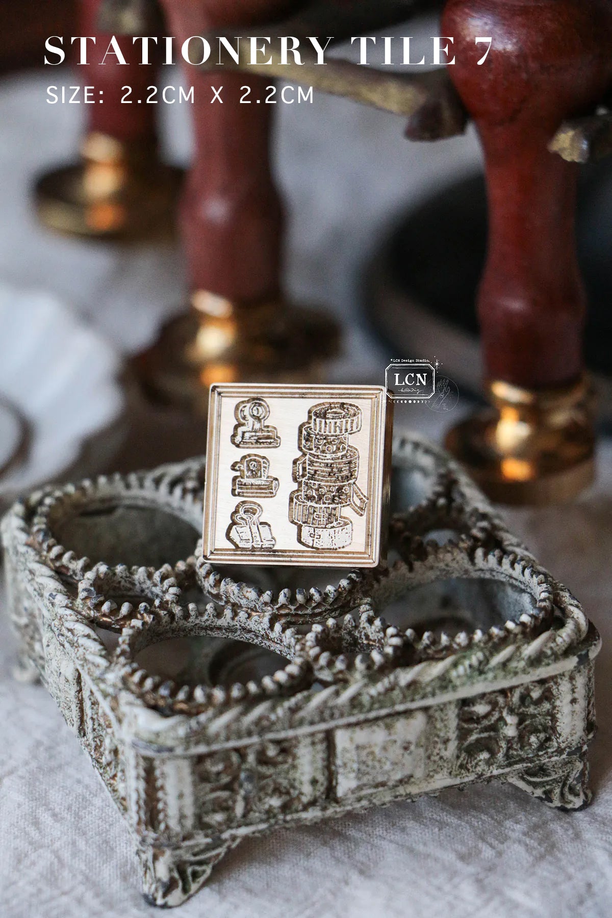 LCN Design Studio:Stationery Tile 5 - 8 Wax Seal Stamps