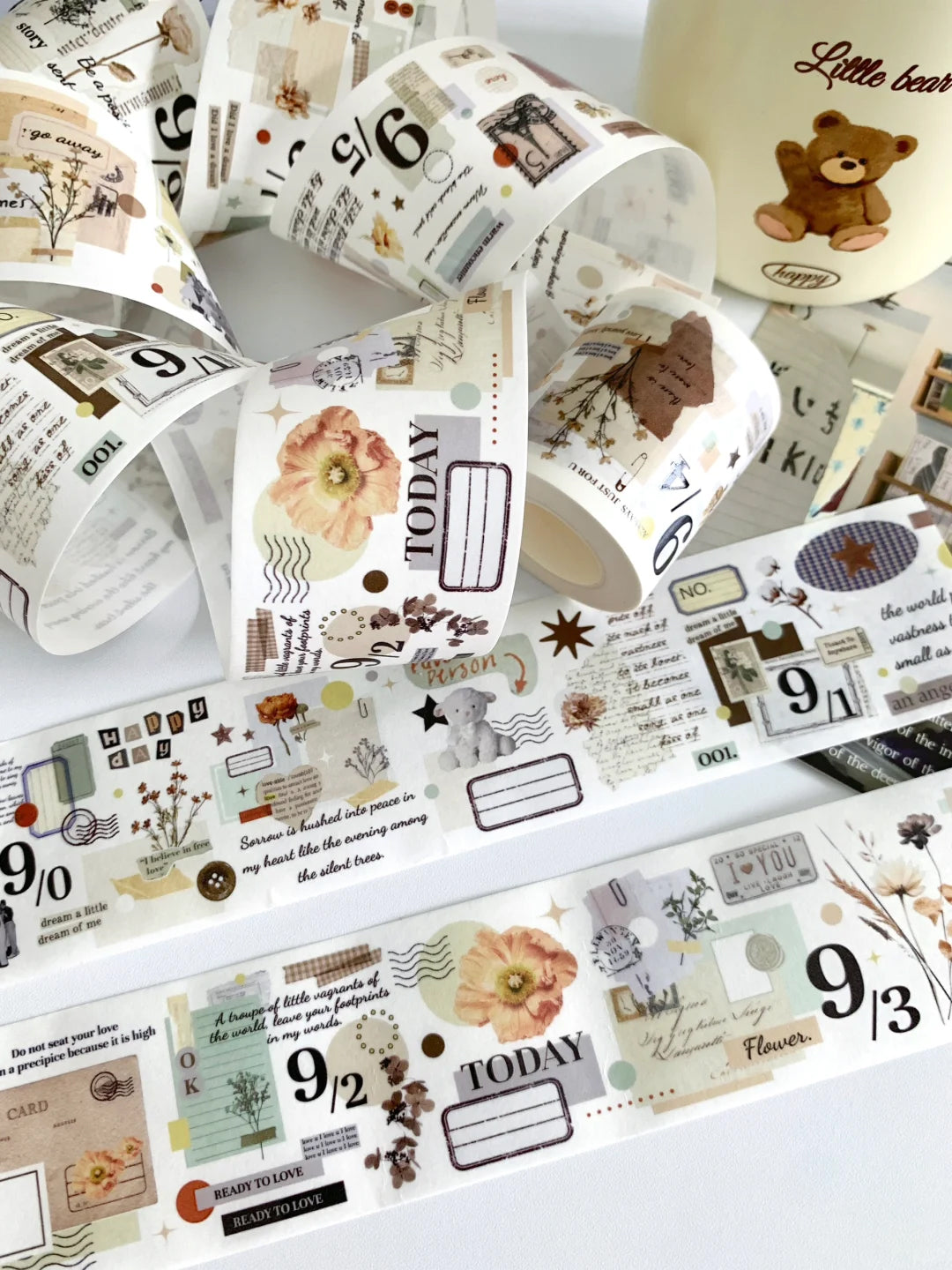 Lacreme Washi Tape: Tea Stains