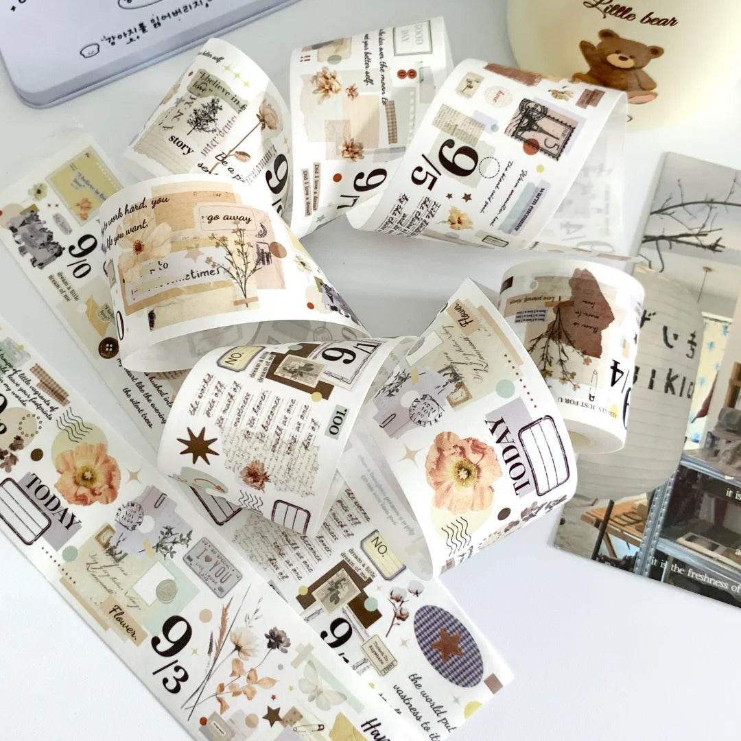 Lacreme Washi Tape: Tea Stains