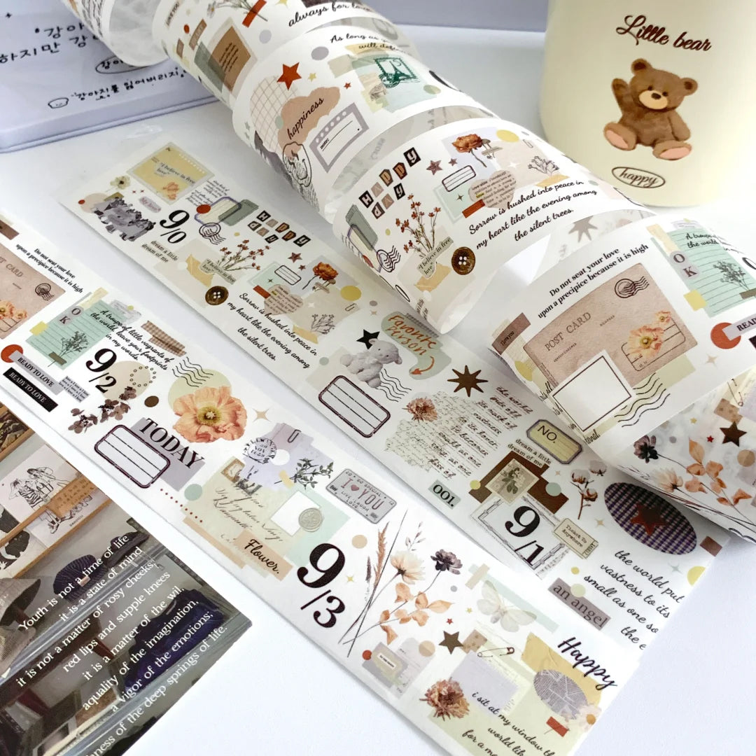 Lacreme Washi Tape: Tea Stains