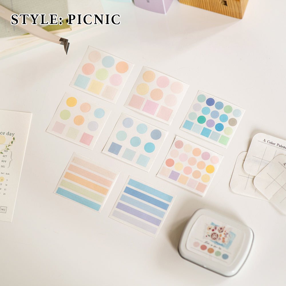 MU Lifestyle Color Palette Tin Can Stickers