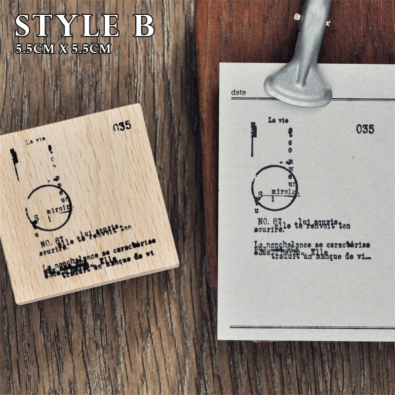 Vintage Embellishments Rubber Stamp