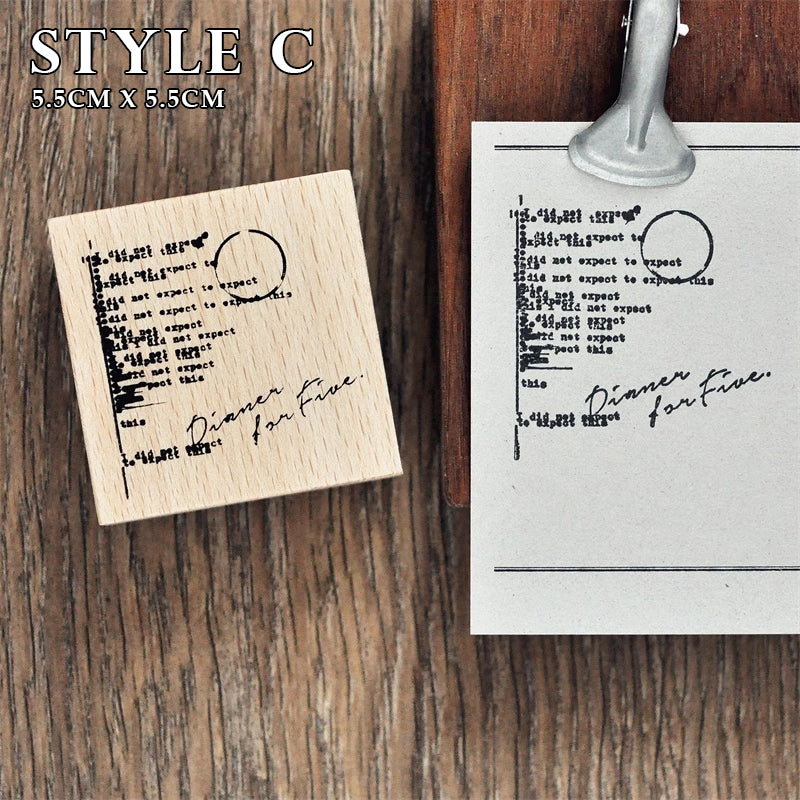 Vintage Embellishments Rubber Stamp