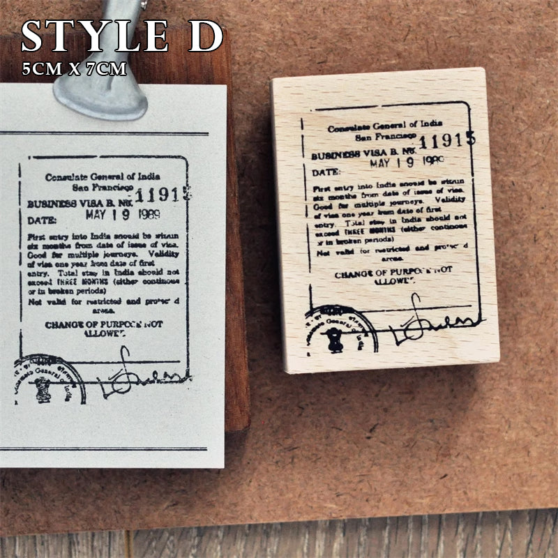 Vintage Embellishments Rubber Stamp