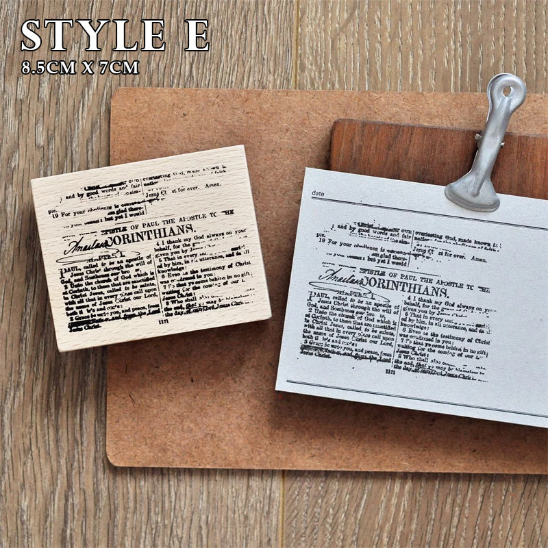 Vintage Embellishments Rubber Stamp