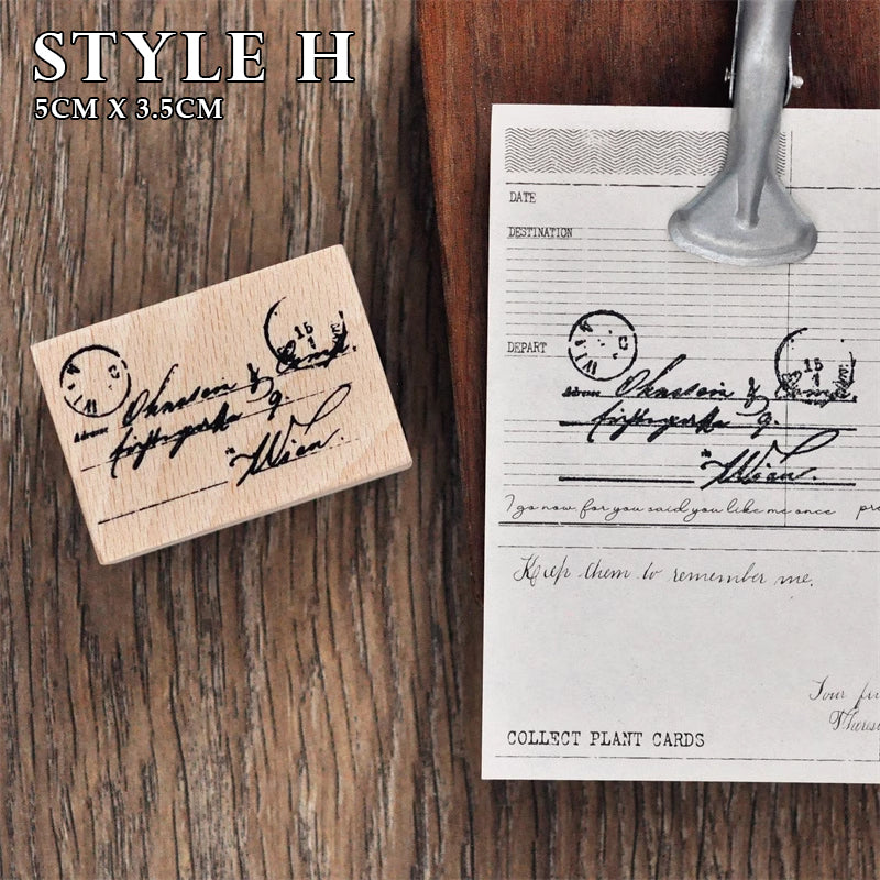 Vintage Embellishments Rubber Stamp