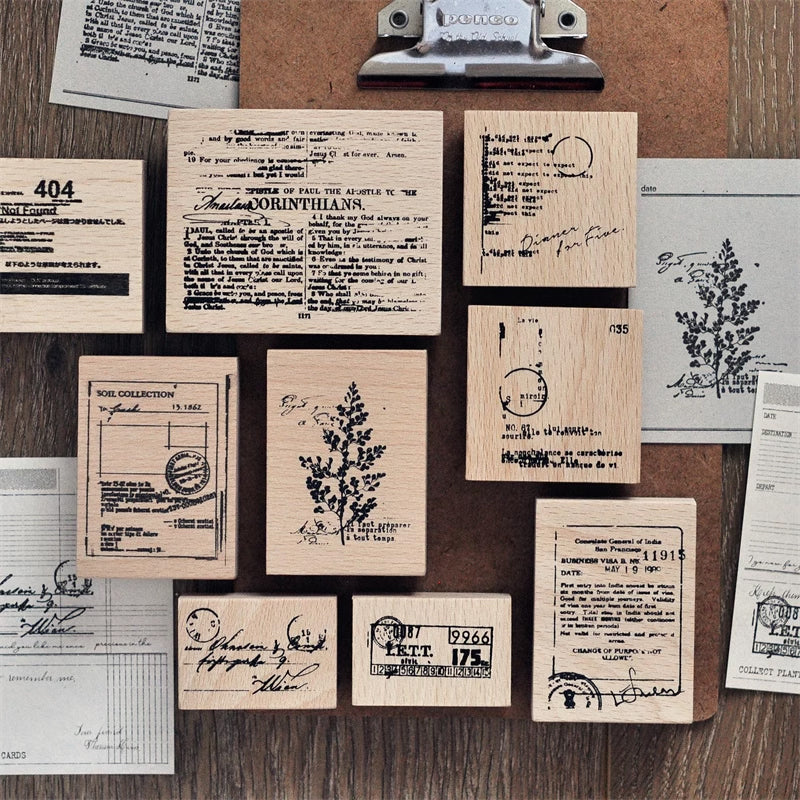 Vintage Embellishments Rubber Stamp