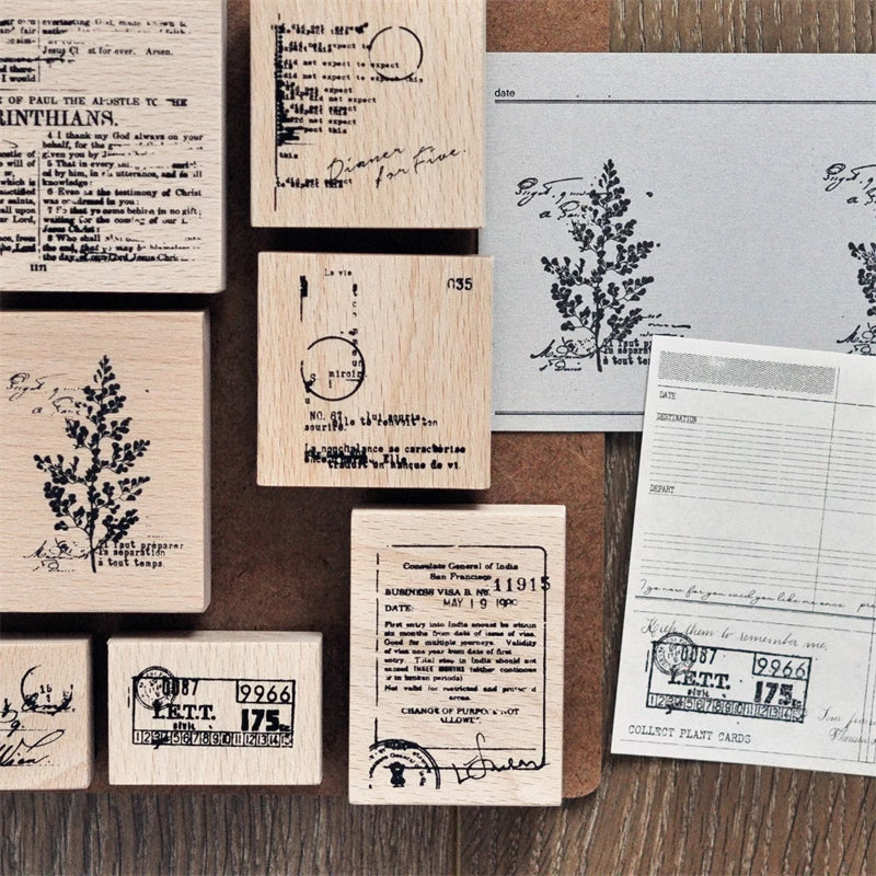 Vintage Embellishments Rubber Stamp