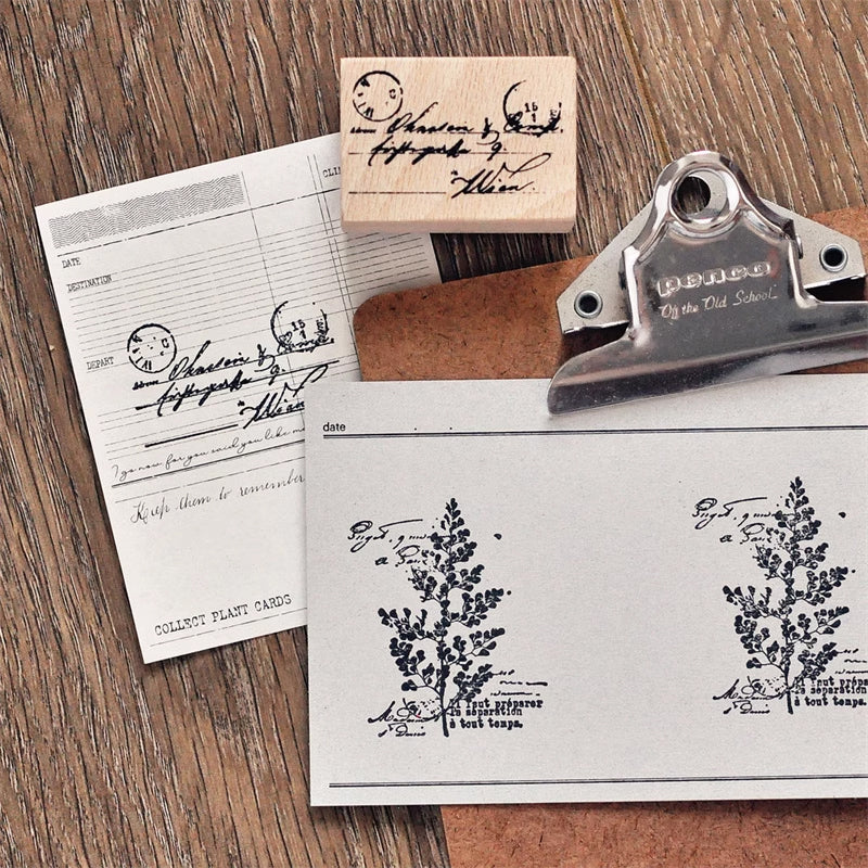 Vintage Embellishments Rubber Stamp