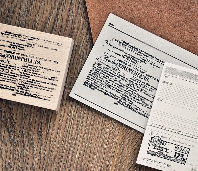 Vintage Embellishments Rubber Stamp