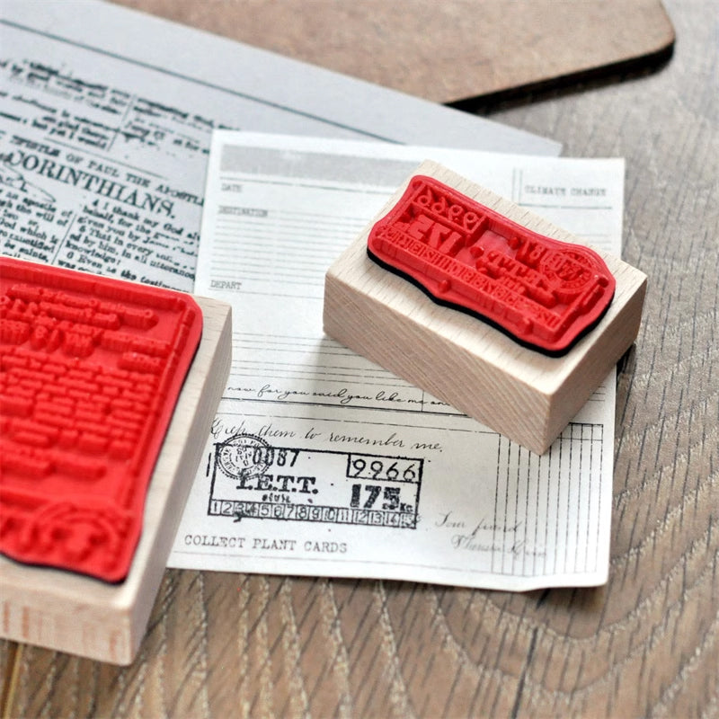 Vintage Embellishments Rubber Stamp