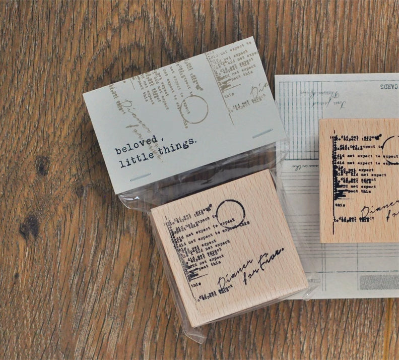 Vintage Embellishments Rubber Stamp