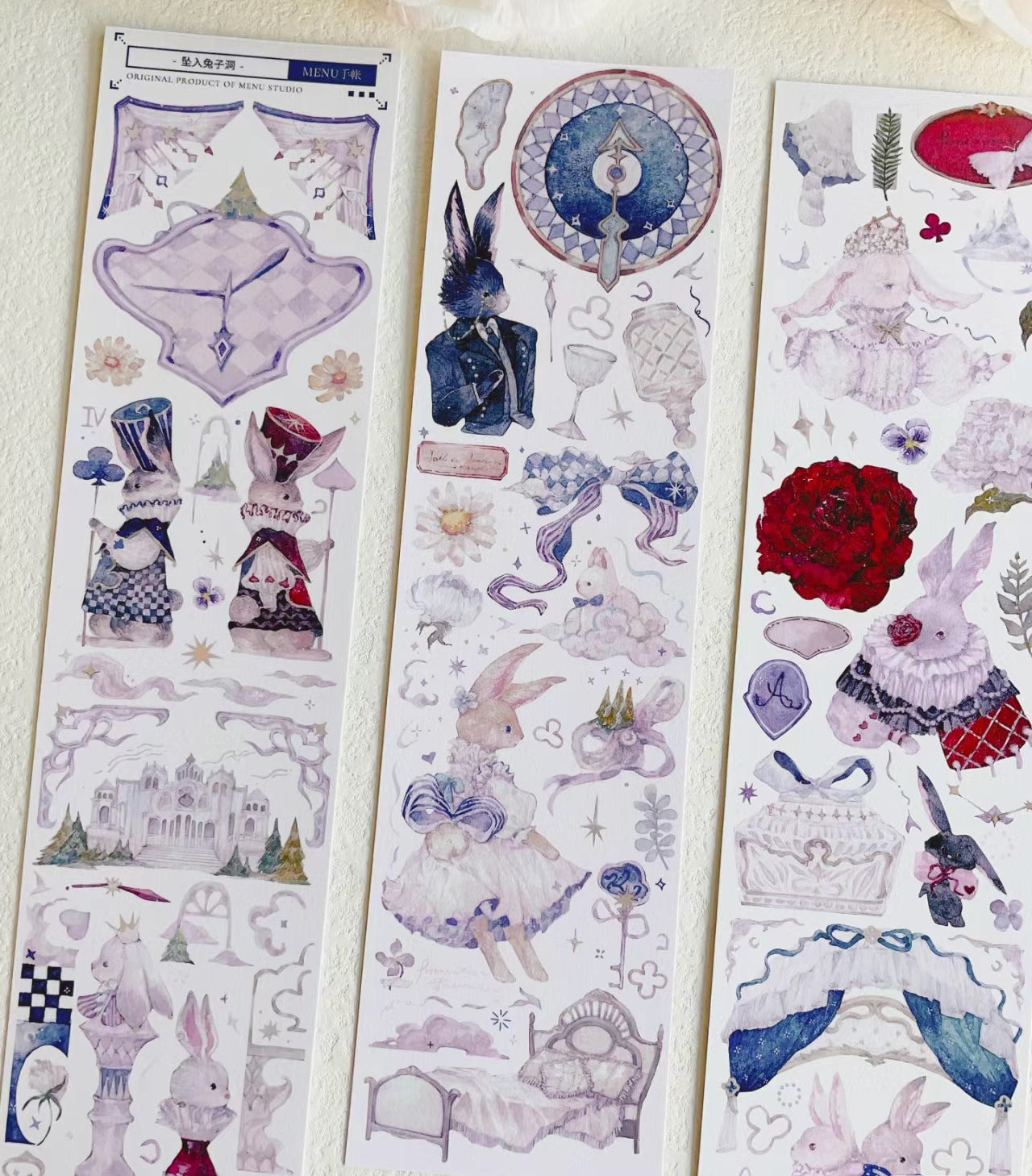 Menu Stationery Masking Tape: Down the Rabbit Hole