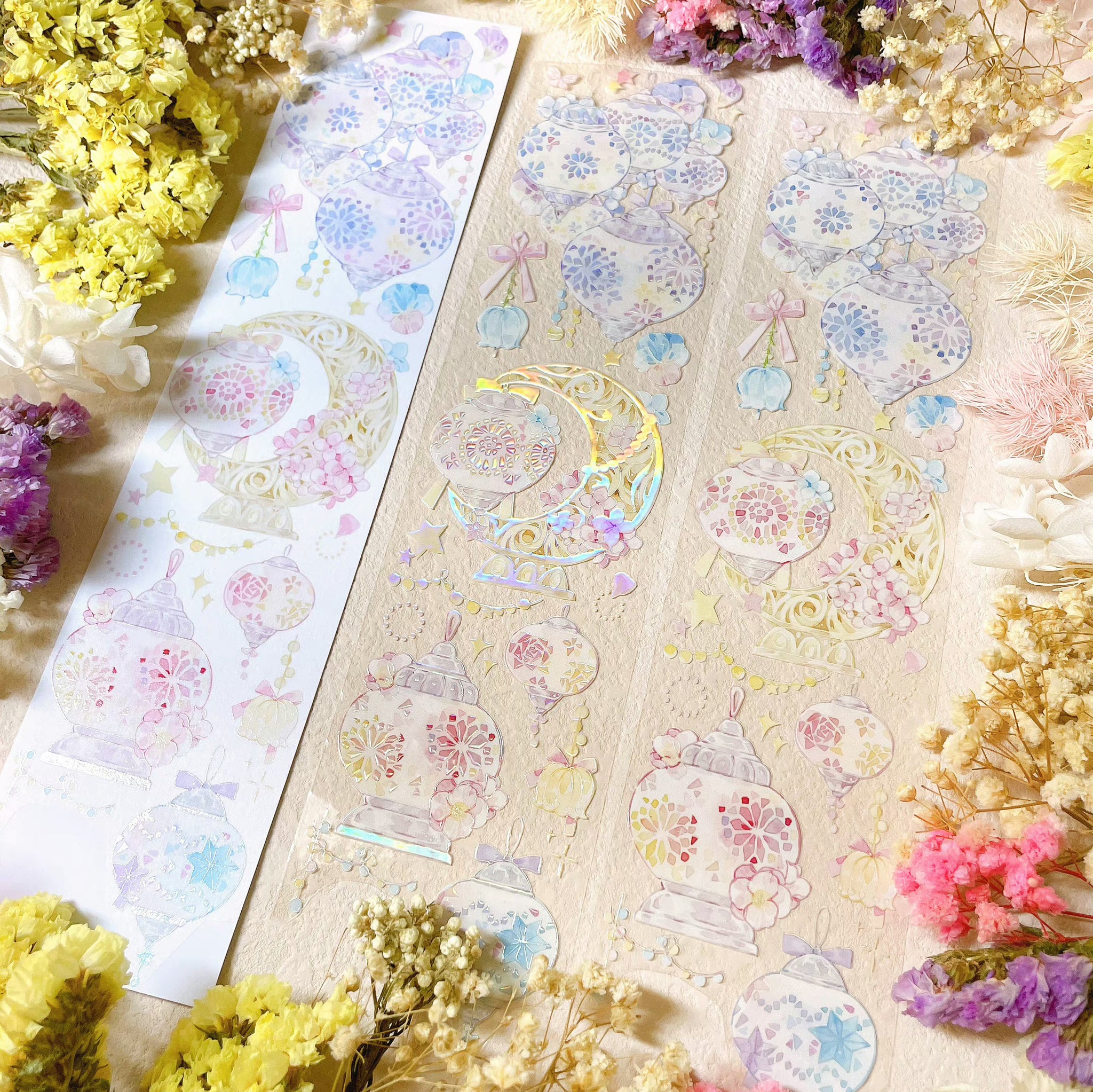 Menu Stationery Masking Tape: Flower Lanterns