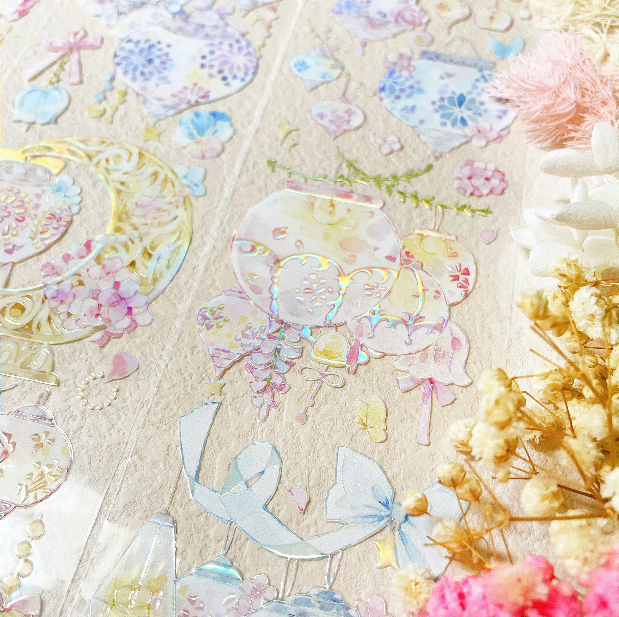 Menu Stationery Masking Tape: Flower Lanterns