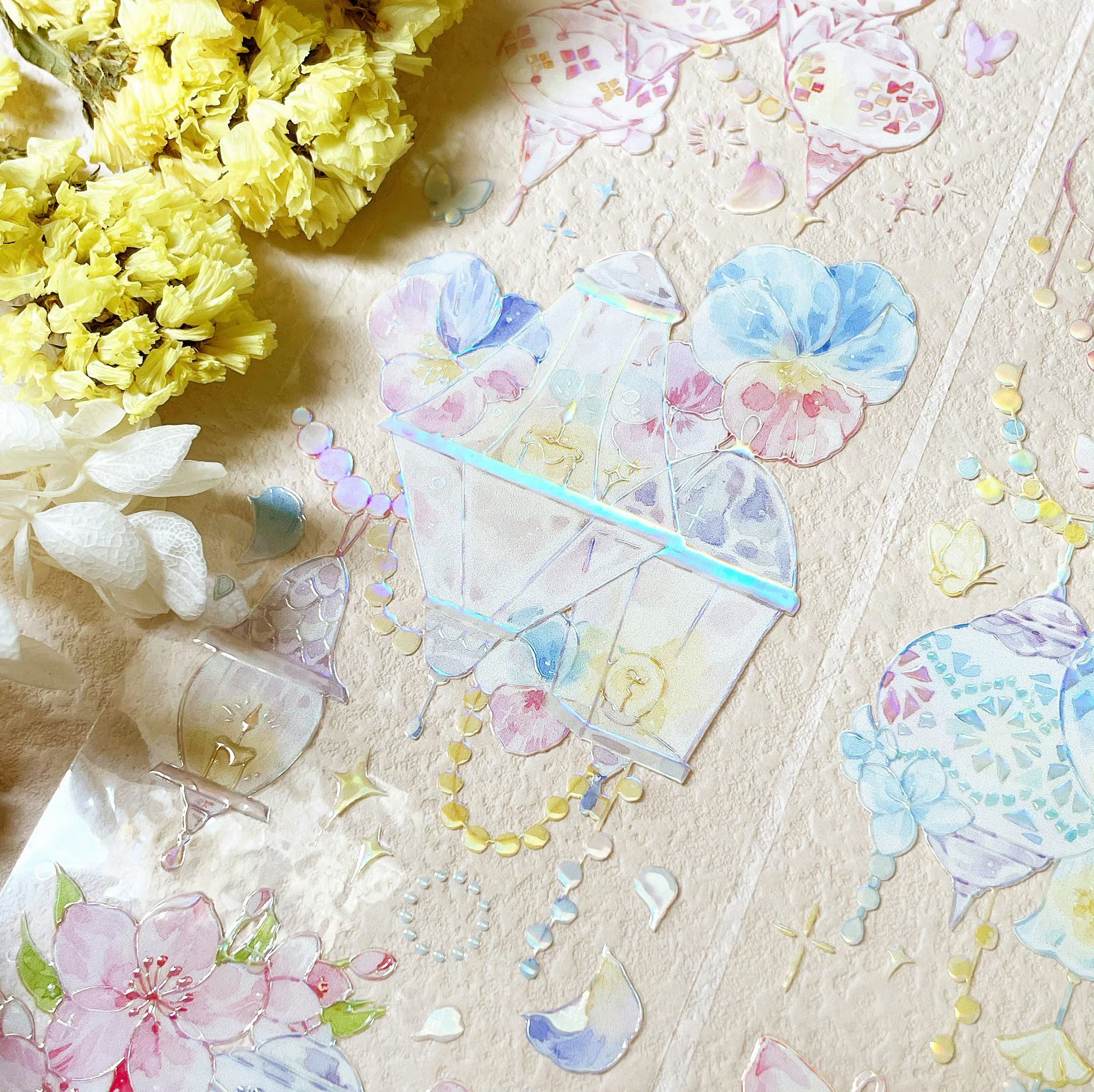 Menu Stationery Masking Tape: Flower Lanterns