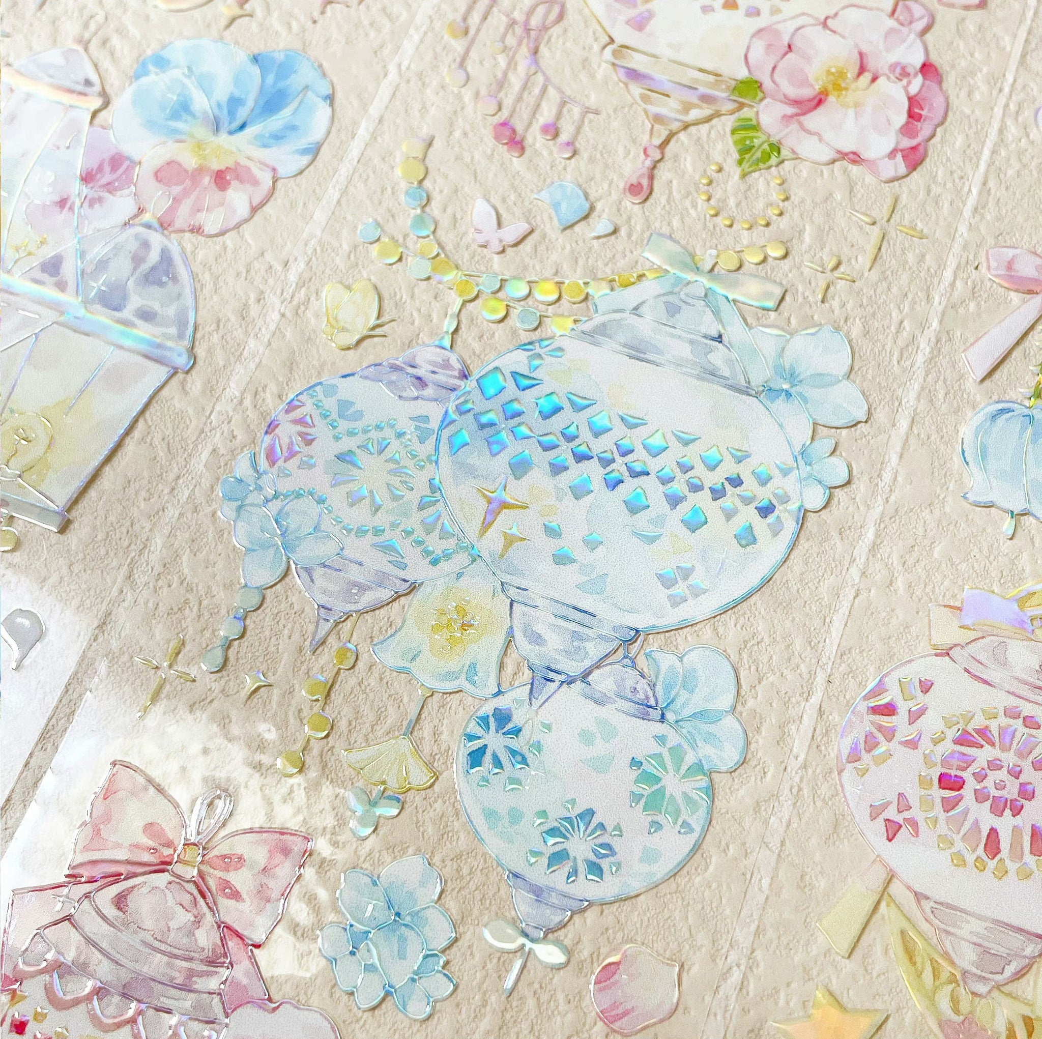 Menu Stationery Masking Tape: Flower Lanterns
