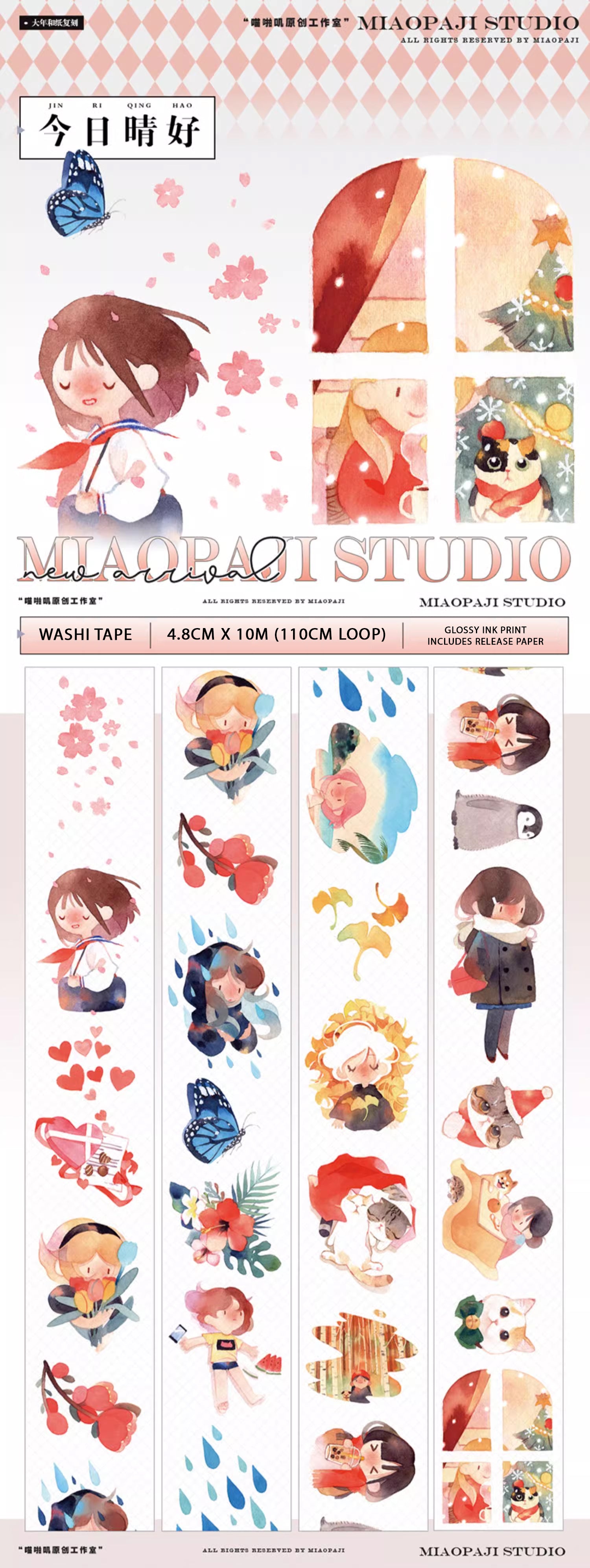 Miaopaji Masking Tape: Today's Weather