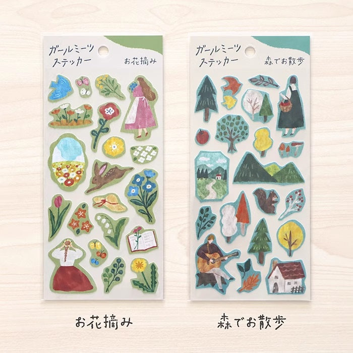 Mind Wave Sticker Sheet: Girls Daily Life
