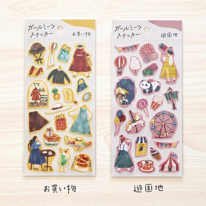 Mind Wave Sticker Sheet: Girls Daily Life