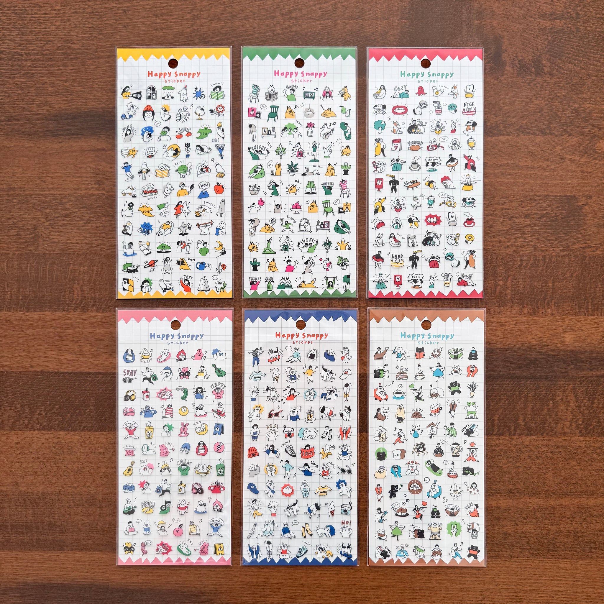 Mind Wave Sticker Sheet: Happy Snappy