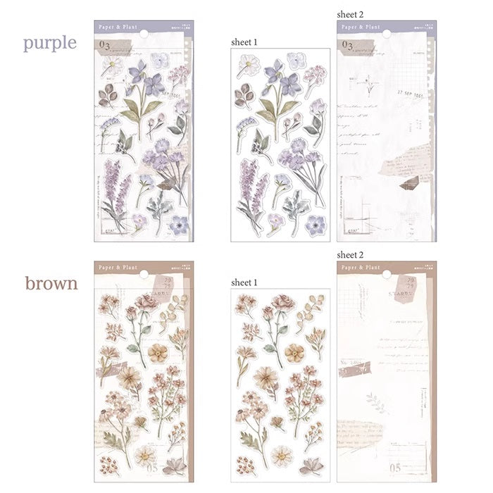 Mind Wave Sticker Sheet: Paper and Plant