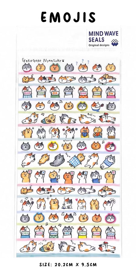 Mind Wave Sticker Sheet: Gogogoro Nyansuke