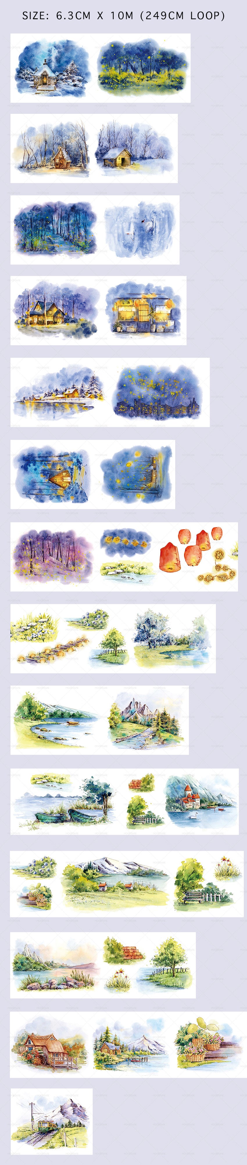 Moodtape: Views by the Lake Washi Tape