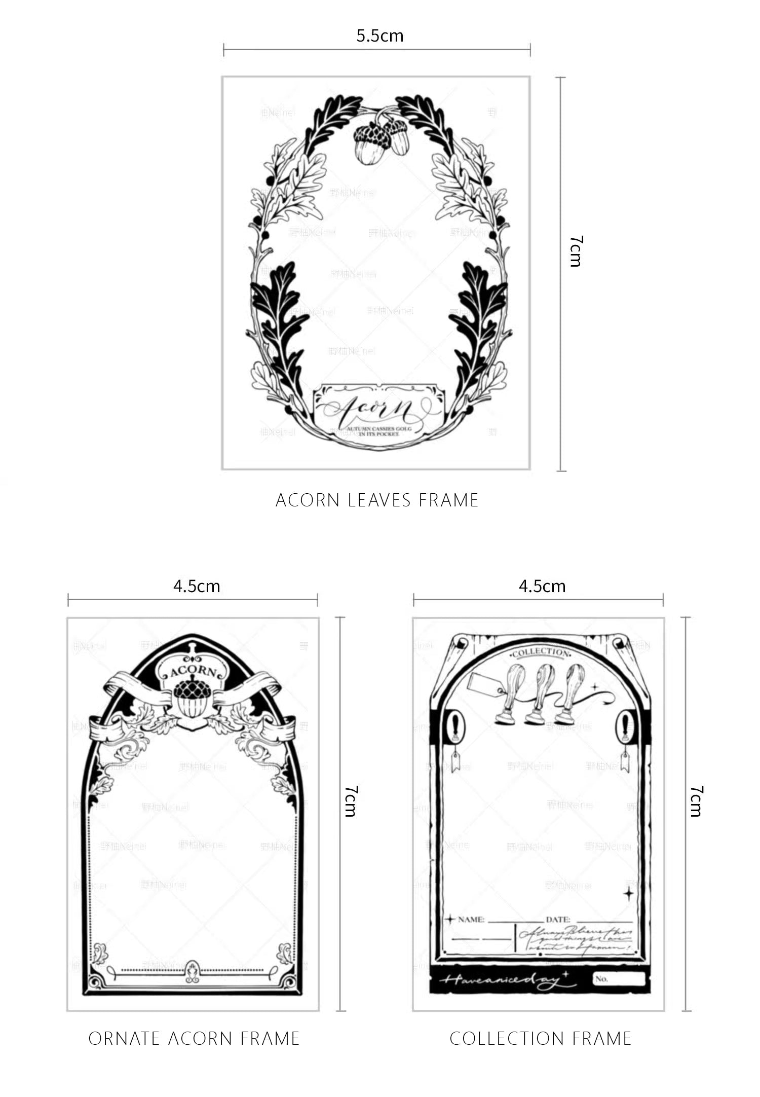 Neinei Illustration Stamp: Frames