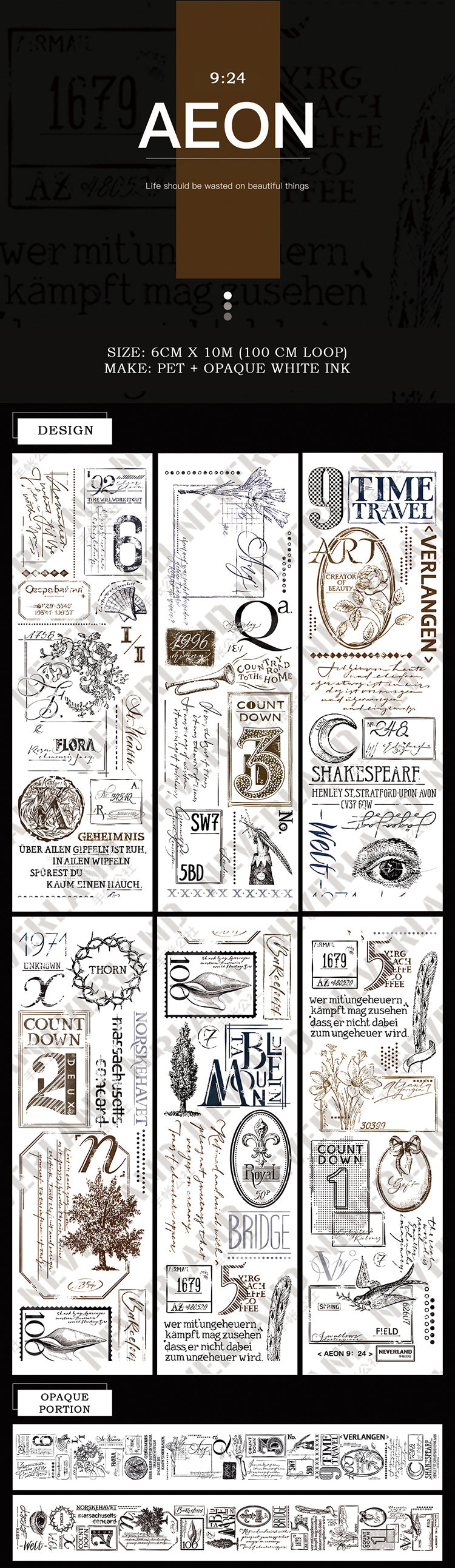 Neverland Masking Tape: 17:5 & 9:24