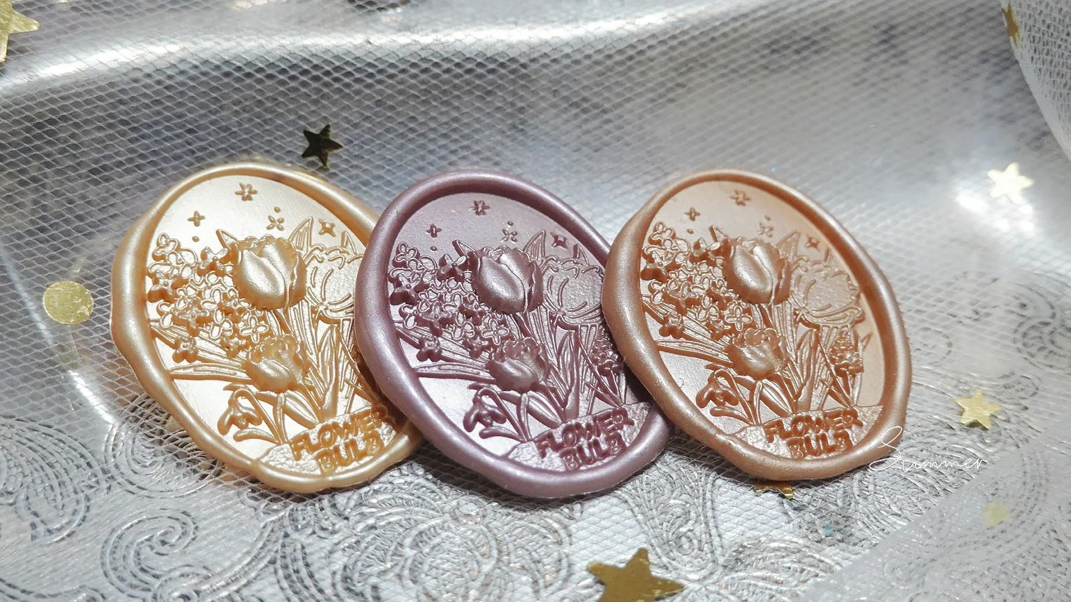 Oceanic Studio Wax Seal Stamp: Flower Bulb